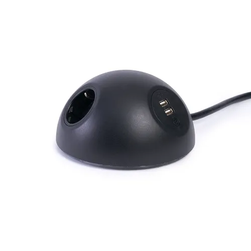 EOL PLUTO SOCKET UNIT - SIDE ENTRY BLACK (1 x UK, 1 x DE, 1 x TUF)