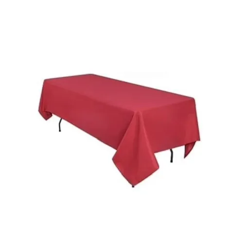 TABLE CLOTH POLYESTER FOR 4 FEET RECTANGULAR TABLE - RED