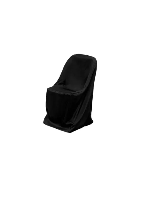 POLYESTER COVER FOR FOLDING CHAIR BLACK OR WHITE