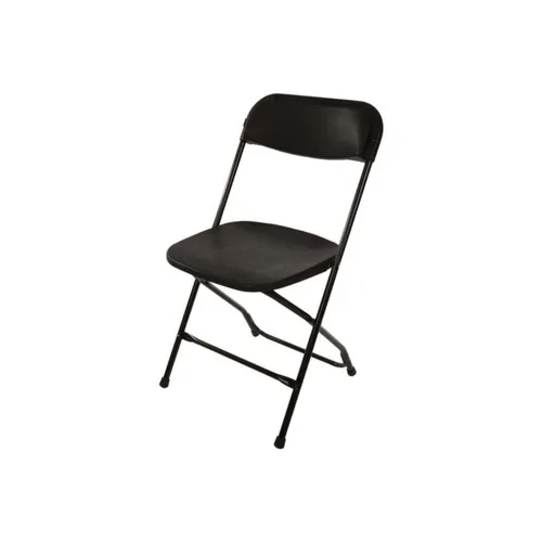 PLASTIC FOLDING CHAIR BLACK