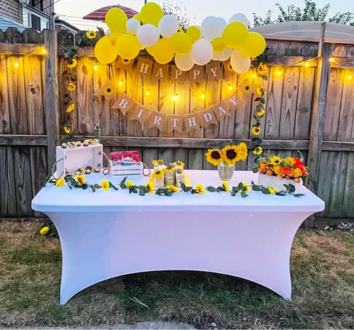 SPANDEX COVER FOR 6-FT RECTANGULAR TABLE