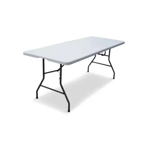 6-FT RECTANGULAR FOLDING TABLE - WHITE (Seats 6-8)