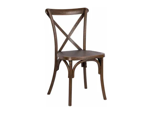 Cross-Back Chair — Fruitwood