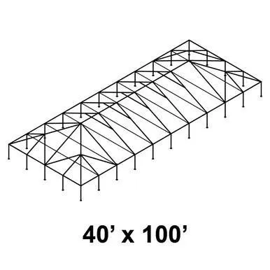 40×100 Standard Pole Tent