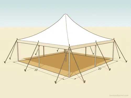 20×20 High Peak Pole Tent