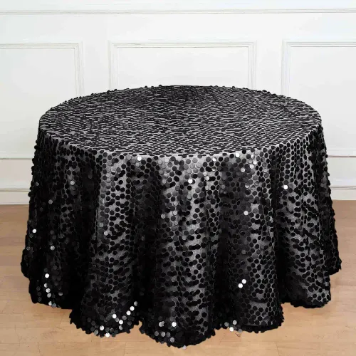 Sequin Round Tablecloth 120