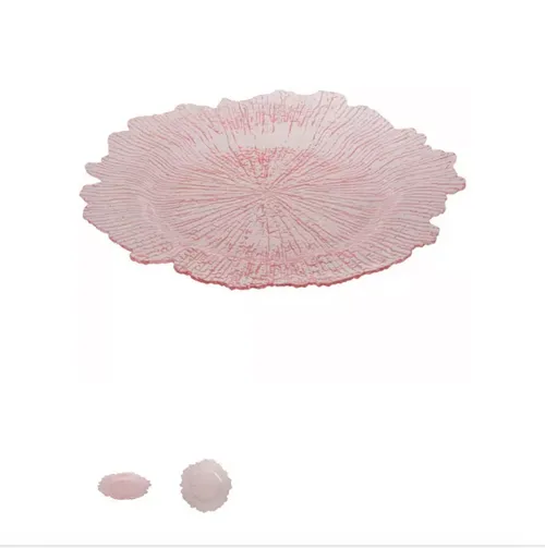 Crackled Charger Plate Blush