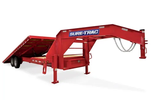 26' Lamar Gooseneck, Tilt Deck, Deckover, 21,000 Lbs GVWR