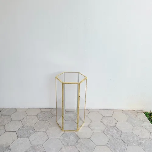 Pedestal transparente mediano