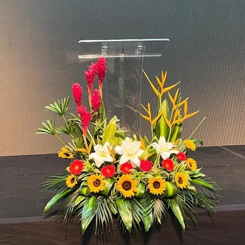 Podio acrilico transparente