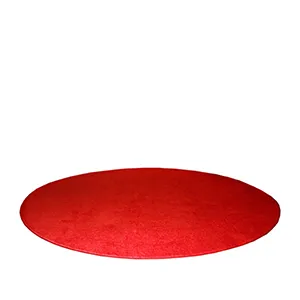 Alfombra roja redonda 140cm diametro