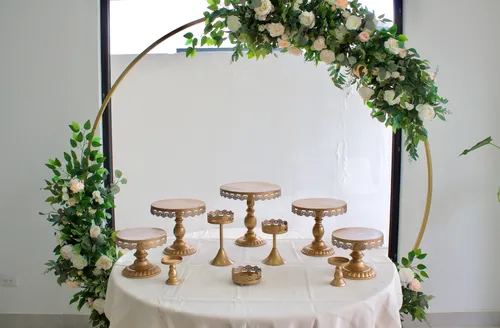 Paquete 6 bases para mesa de dulces