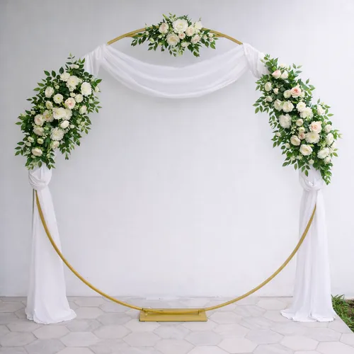 Arco circular con arreglo floral C