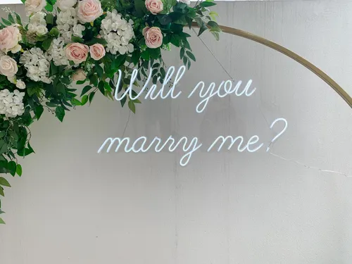 Rotulo neon (LED) WILL YOU MARRY ME?
