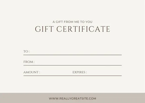 Gift Certificate