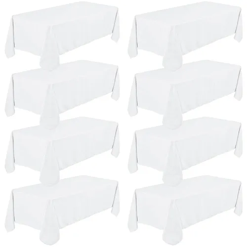 Rectangle White Tablecloth 70