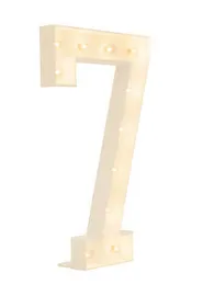 4 ft Marquee Number 7 with Lights