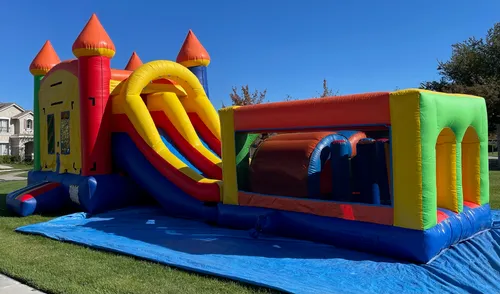 Boy Obstacle Dual Slide Inflatable