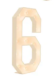 4 ft Marquee Number 6 with Lights