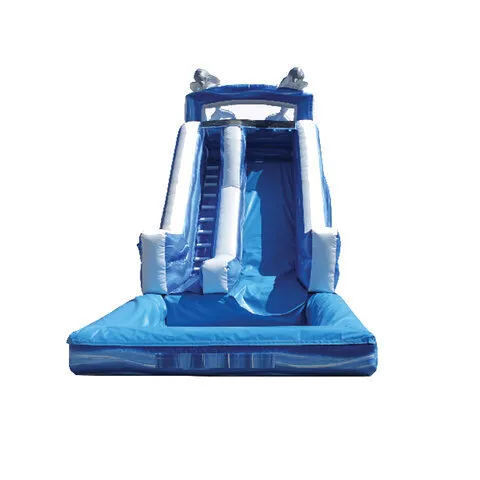 16ft Single Lane Dolphin Water Slide