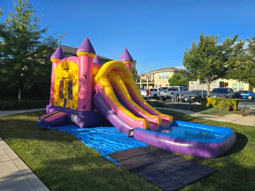 Purple Paradise Dual Lane Water Combo Rental – Modesto, CA Party & Event Rentals