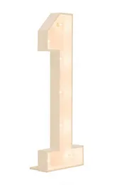 4 ft Marquee Number 1 with Lights