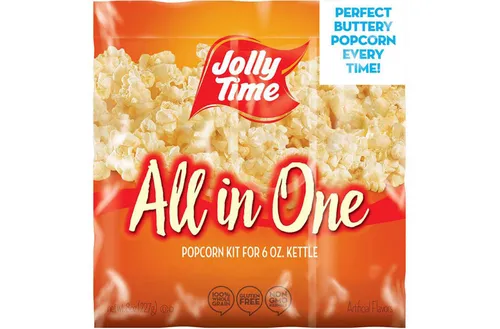 JOLLY TIME All in One Popcorn Kit, Portion Packets with Kernels