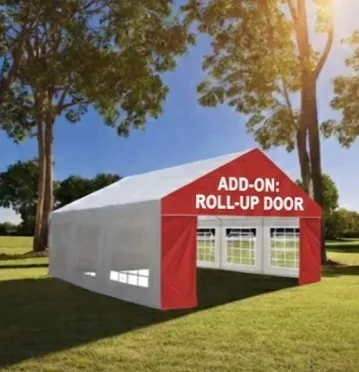 20x20 Canopy Roll-Up Door