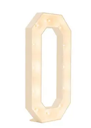 4 ft Marquee Number 0 with Lights