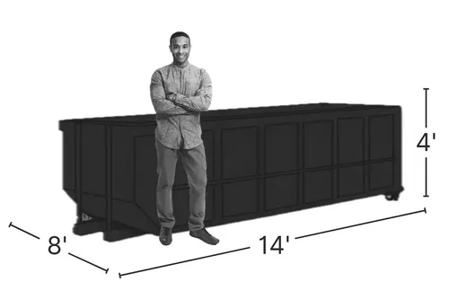 15 Yd Roll Off Dumpster - C/D Waste