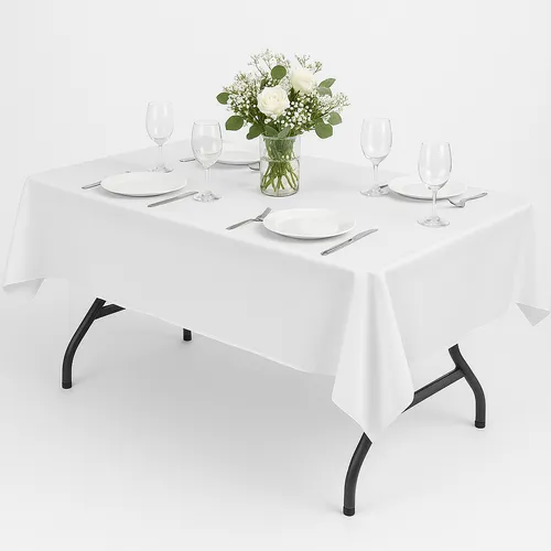 Budget Table cloth - Poly Liner White