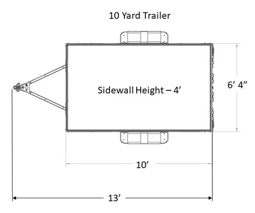 10 Yard Waste Trailer