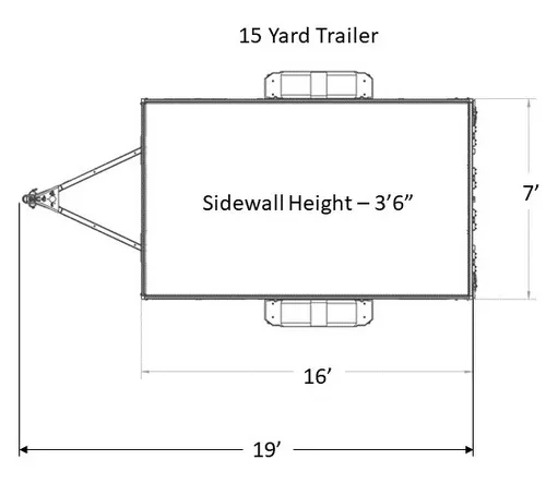 15 Yard Waste Trailer