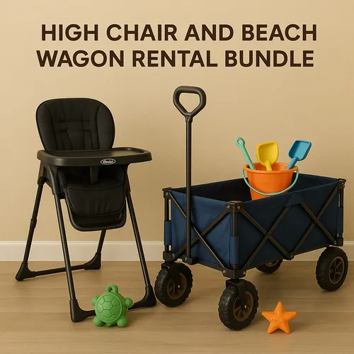High Chair and Beach Wagon Rental Bundle