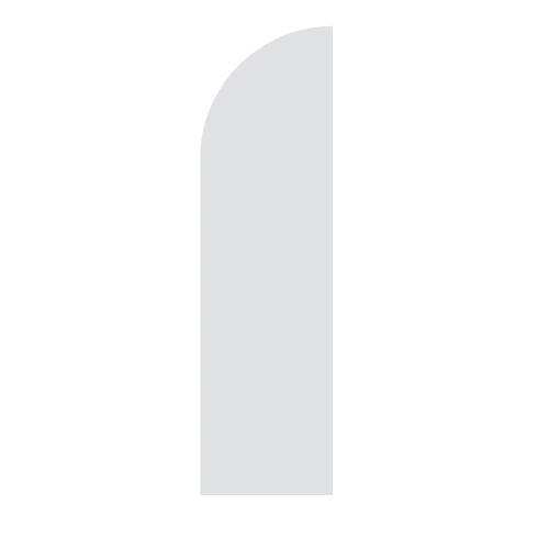 8’ HALF ROUND WOODEN PANEL / BACKDROP - (GREY) - 3’ x 8’