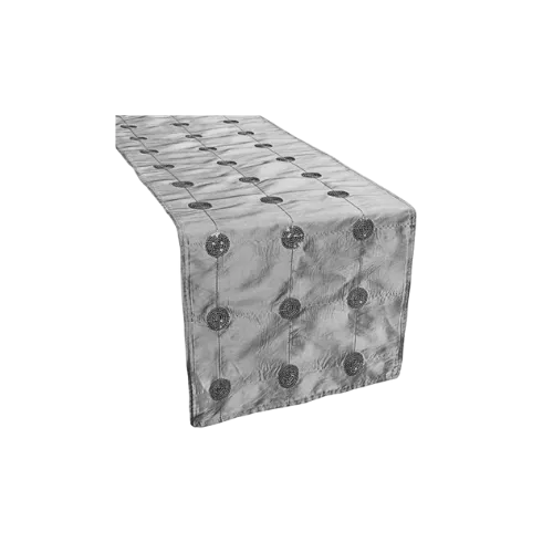 GLITZ SEQUIN TABLE RUNNER - SILVER