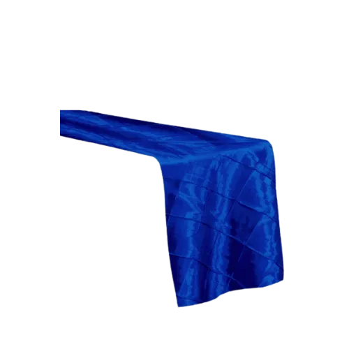 PINTUCK TABLE RUNNER - ROYAL BLUE