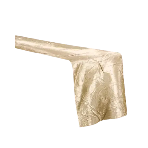 CRINKLE TABLE RUNNER - CHAMPAGNE