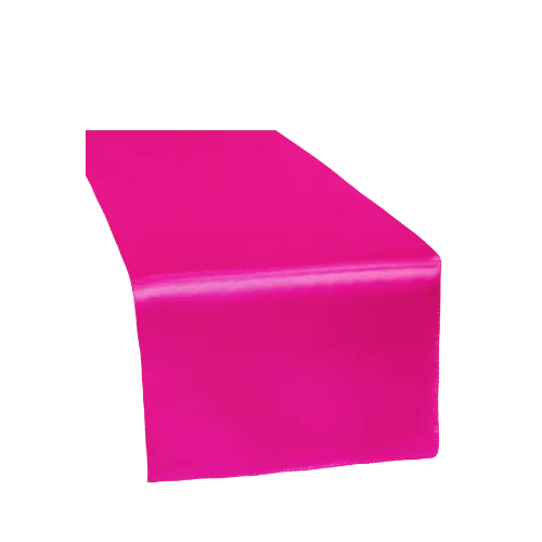 SATIN TABLE RUNNER - FUCHSIA PINK
