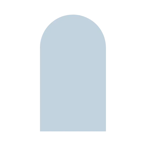 7' ROUND WOODEN PANEL / BACKDROP (DUSTY BLUE) 