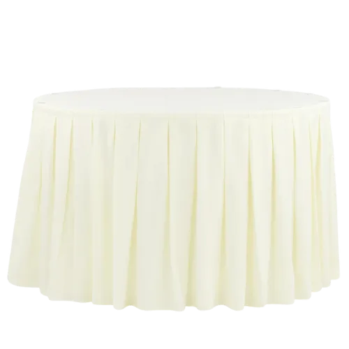 POLYESTER TABLE SKIRTING (IVORY)