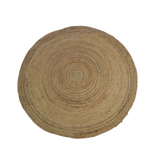 4ft CIRCULAR JUTE RUG - SOLID 
