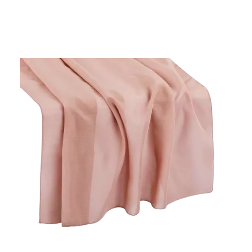 CHIFFON TABLE RUNNER - DUSTY ROSE/MAUVE