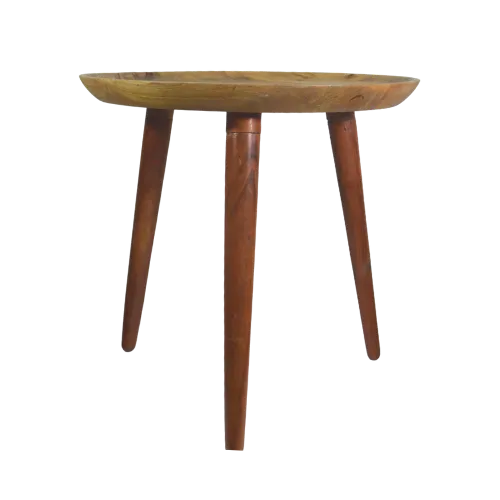 NATURAL WOODEN ACCENT TABLE 