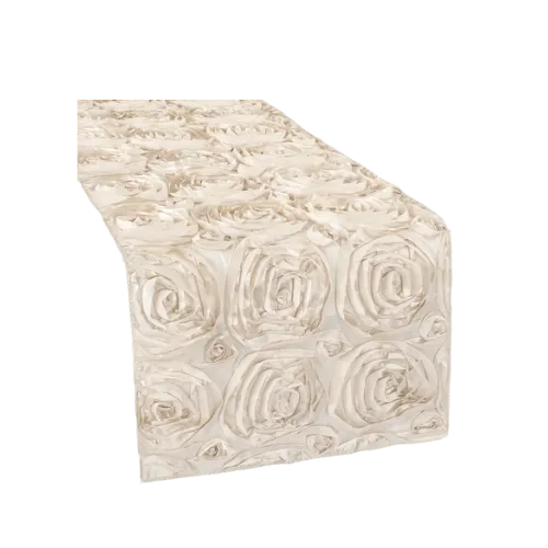 ROSETTE TABLE RUNNER - CHAMPAGNE