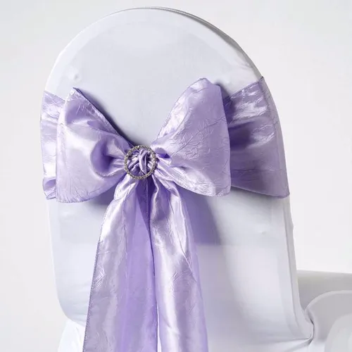 CRINKLE CHAIR SASH - LAVENDER/LILAC