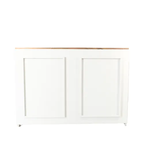NEW 5ft CLASSIC WOODEN BAR COUNTER - WHITE