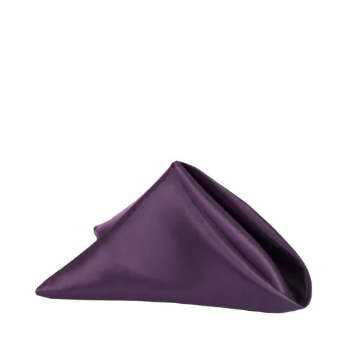 SATIN TABLE NAPKIN - PLUM/EGGPLANT 