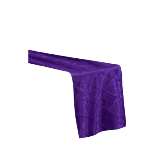 PINTUCK TABLE RUNNER - PURPLE