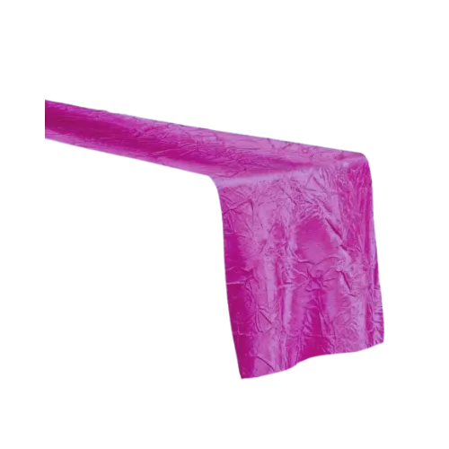 CRINKLE TABLE RUNNER - FUCHSIA PINK